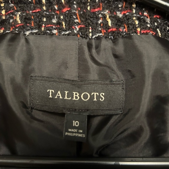 Talbots Women's Navy Tweed Jacket - Picture 4 of 5